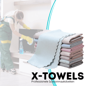 X-TOWELS™ Professionele Schoonmaakdoekjes voor streeploos schoonmaken-Koopje.com