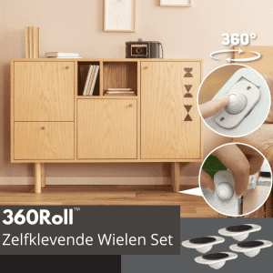 360Roll™ - Zelfklevende wielen set (4 stuks)-Koopje.com
